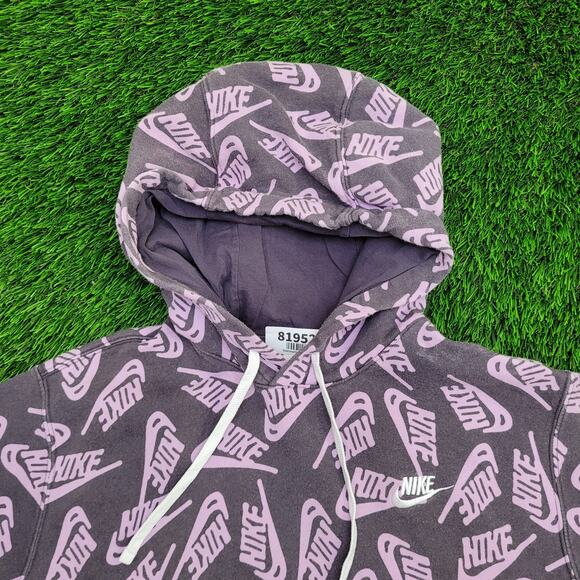 NIKE AOP Hoodie Medium 22x24 Purple - Picture 9 of 13